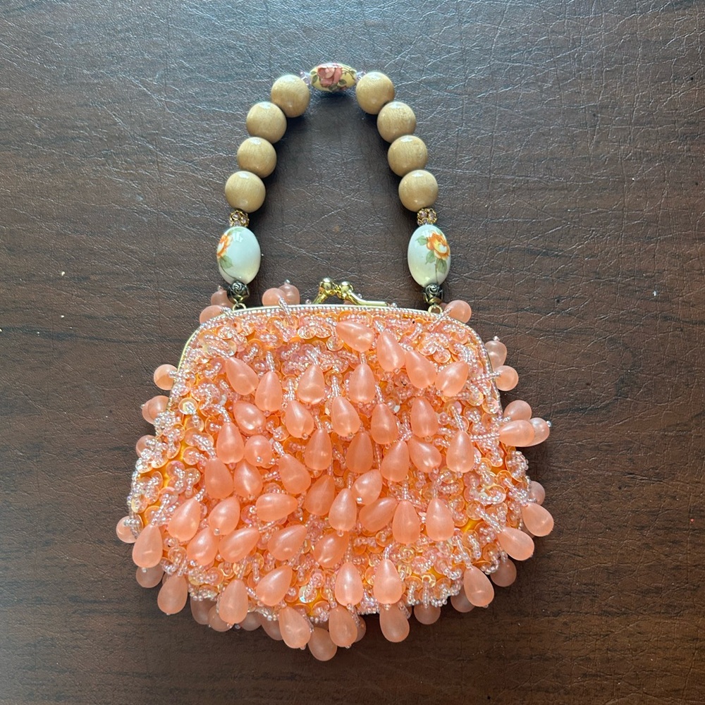 Coral Lily Scot clutch